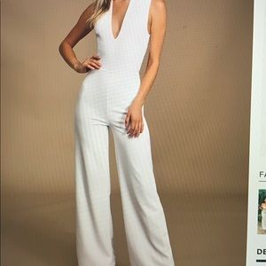 Lulus white jumpsuit